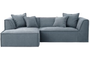 Micadoni Modr&aacute; rohov&aacute; pohovka Milton 270 cm