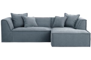 Micadoni Modr&aacute; rohov&aacute; pohovka Milton 270 cm