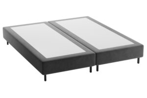 Micadoni &Scaron;ed&aacute; sametov&aacute; dvoulůžkov&aacute; postel Whale 140 x 200 cm