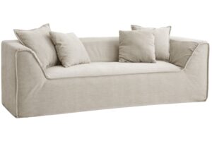 Micadoni Světle b&eacute;žov&aacute; trojm&iacute;stn&aacute; pohovka Milton 230 cm