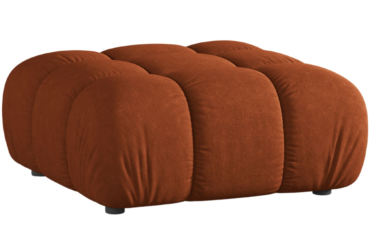 Micadoni Terakotově oranžová podnožka Bellis II. 94 x 94 cm