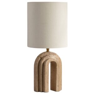 Micadoni Travertinov&aacute; stoln&iacute; lampa Doris 44 cm