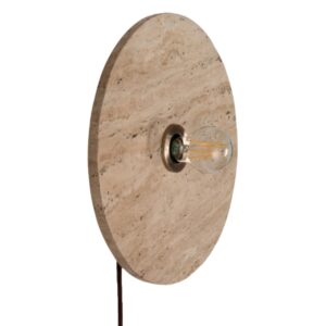 Micadoni Travertinov&eacute; n&aacute;stěnn&eacute; světlo Doris 35 cm