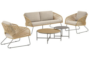 Nordic Living B&eacute;žov&yacute; zahradn&iacute; set pohovky