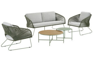 Nordic Living Zelen&yacute; zahradn&iacute; set pohovky