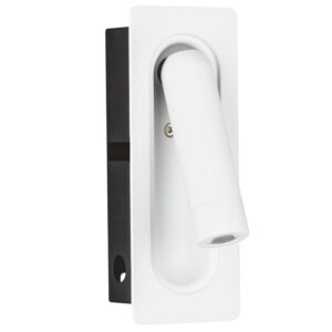 Nova Luce B&iacute;l&eacute; kovov&eacute; n&aacute;stěnn&eacute; LED světlo Inlite