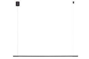 Nova Luce Čern&eacute; kovov&eacute; z&aacute;věsn&eacute; LED světlo Brillia 120 cm