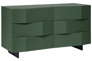 Olivově zelen&aacute; komoda Marco Barotti Linea Diamond 120 x 45 cm