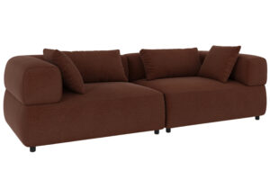 Rowico Červen&aacute; trojm&iacute;stn&aacute; pohovka FALKNER 246 cm