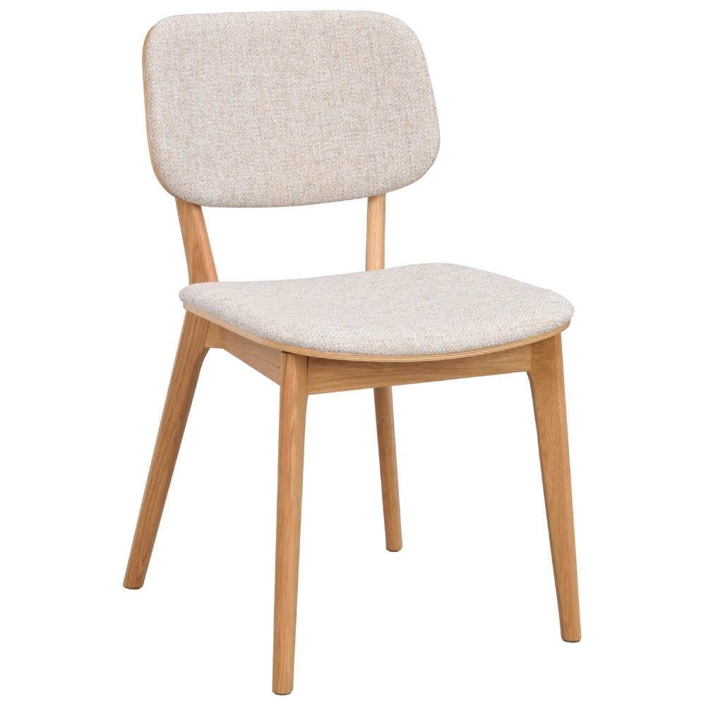 Rowico Světle béžová čalouněná jídelní židle BARRETT