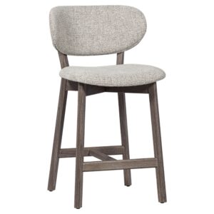 WOOOD B&eacute;žov&aacute; barov&aacute; židle Udar 65 cm s tmavou dubovou podnož&iacute;