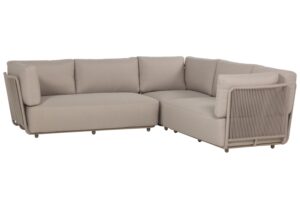 WOOOD B&eacute;žov&aacute; zahradn&iacute; rohov&aacute; pohovka Sora 269 cm