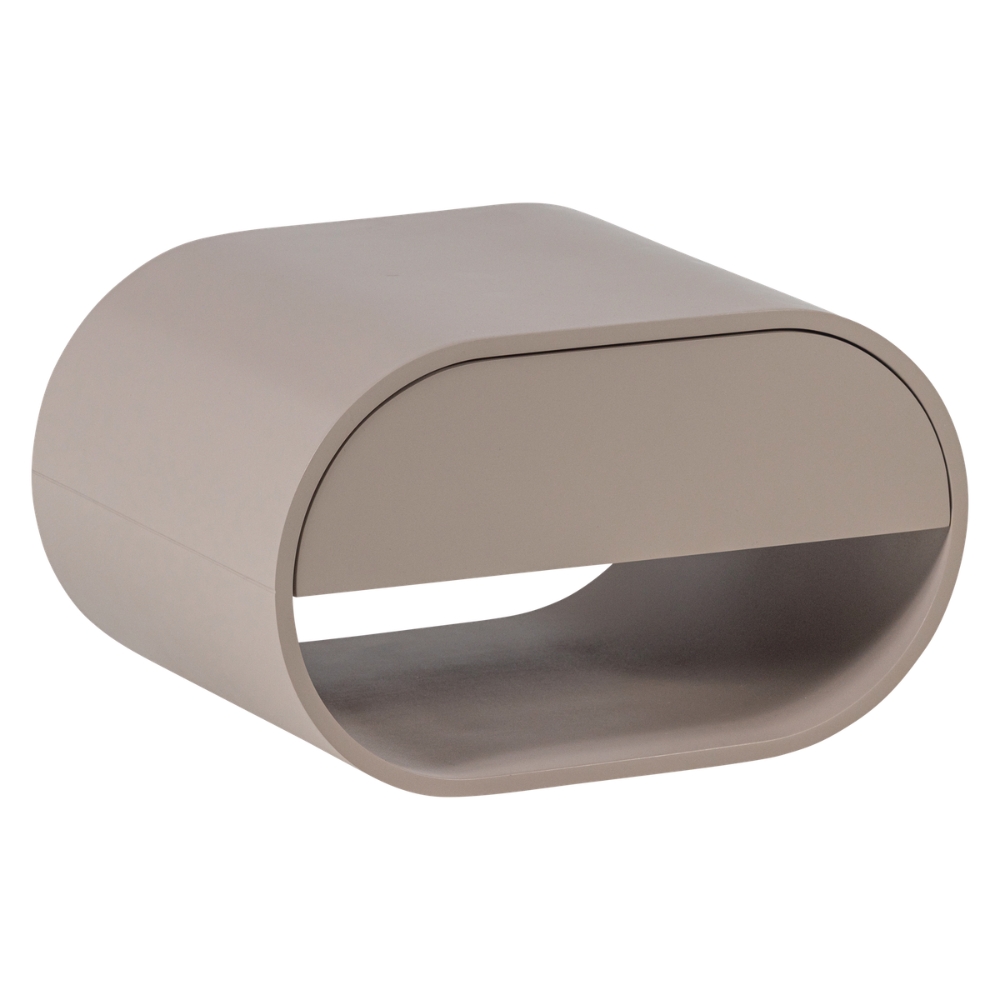 WOOOD Béžový lakovaný závěsný noční stolek Momo 36 x 28 cm