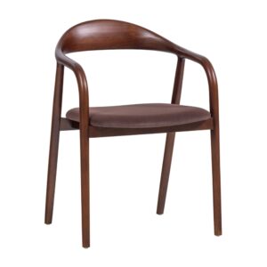 WOOOD Hněd&aacute; dřevěn&aacute; j&iacute;deln&iacute; židle Bran