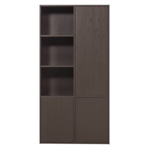 WOOOD Hněd&aacute; dřevěn&aacute; modul&aacute;rn&iacute; skř&iacute;ň Meggy 215 x 108 cm