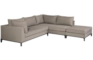 WOOOD Hněd&aacute; rohov&aacute; zahradn&iacute; pohovka Sicilia 262 cm