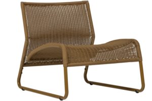 WOOOD Hnědožlut&eacute; zahradn&iacute; křeslo West