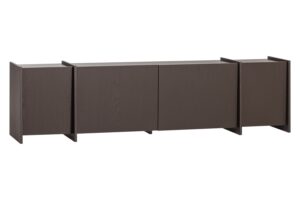 WOOOD Hněd&yacute; dřevěn&yacute; TV stolek Brock 200 x 44 cm