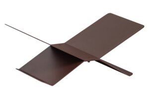 WOOOD Hněd&yacute; kovov&yacute; stojan na knihy Brook 12 x 29 cm