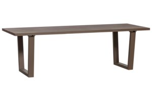 WOOOD Hněd&yacute; kovov&yacute; zahradn&iacute; j&iacute;deln&iacute; stůl Bear 240 x 87 cm