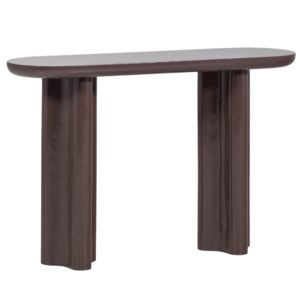 WOOOD Hněd&yacute; lakovan&yacute; toaletn&iacute; stolek Evara 120 x 35 cm