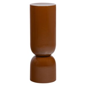 WOOOD Oranžov&yacute; kovov&yacute; odkl&aacute;dac&iacute; stolek Toval &oslash; 32 cm