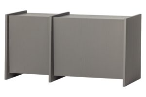 WOOOD &Scaron;ed&yacute; dřevěn&yacute; TV stolek Brock 102 x 44 cm