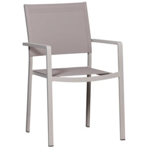 WOOOD Set dvou &scaron;ed&yacute;ch hlin&iacute;kov&yacute;ch zahradn&iacute;ch židl&iacute; Fowl