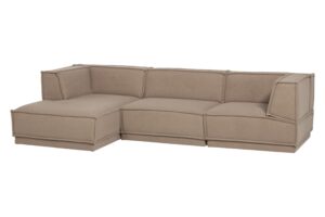 WOOOD Světle hněd&aacute; rohov&aacute; pohovka Manu 286 cm