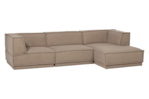 WOOOD Světle hněd&aacute; rohov&aacute; pohovka Manu 286 cm