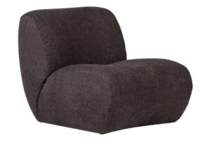 WOOOD Tmavě &scaron;ed&eacute; křeslo Nomu