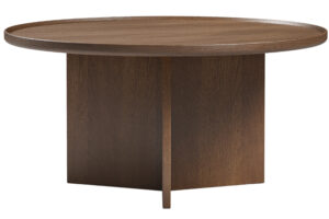 Woodman Ořechov&yacute; konferenčn&iacute; stolek Cala ⌀ 83 cm