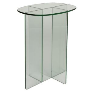 Zuiver Skleněn&yacute; odkl&aacute;dac&iacute; stolek LINEA 40 x 30 cm