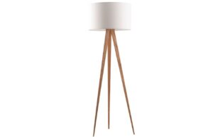 Zuiver Stojac&iacute; lampa TRIPOD s b&iacute;l&yacute;m st&iacute;nidlem &ndash; vystaven&yacute; kus