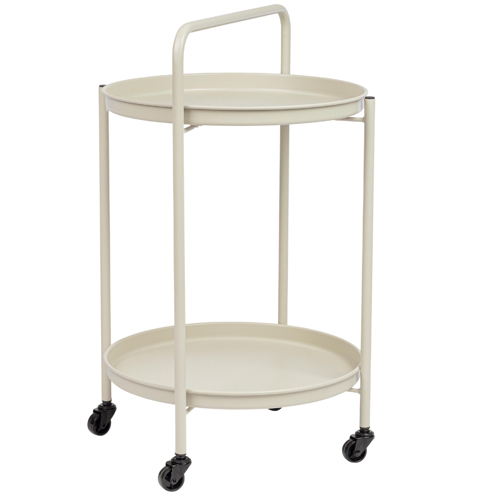 Bizzotto Krémový zahradní servírovací stolek Austin 45 cm