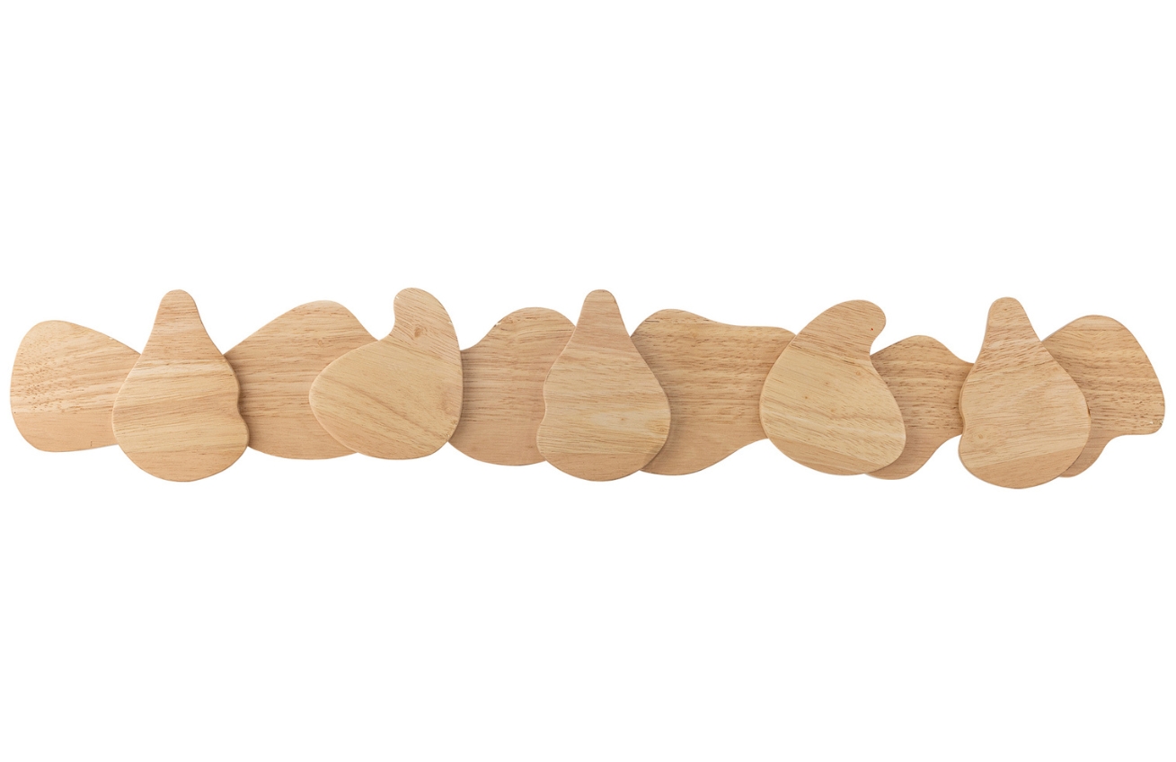 Bloomingville Dřevěný nástěnný věšák Ross 70 cm