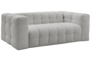 Bobochic Paris Světle šedá bouclé rozkládací pohovka Cloud 228 cm