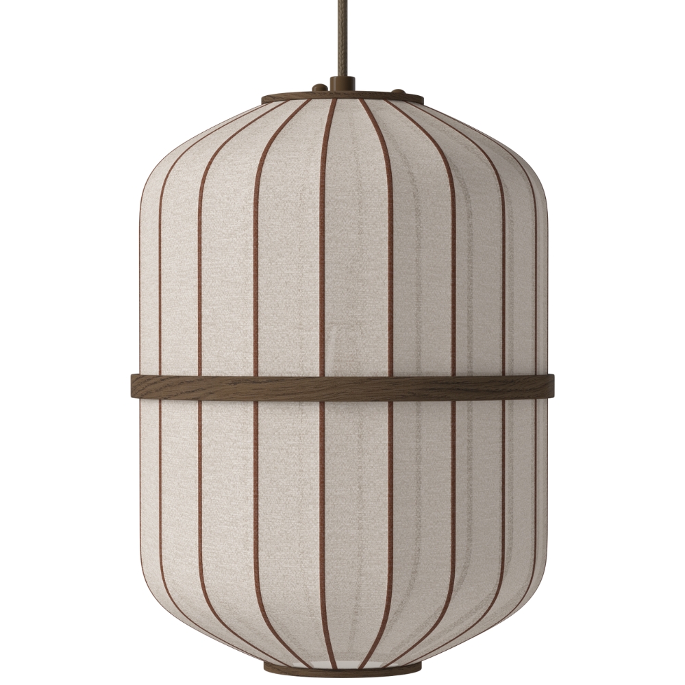 Bolia Tmavé dubové závěsné světlo Lucén Cylinder 28 cm