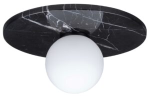 Černé mramorové stropní světlo Nova Luce Idor 30 cm