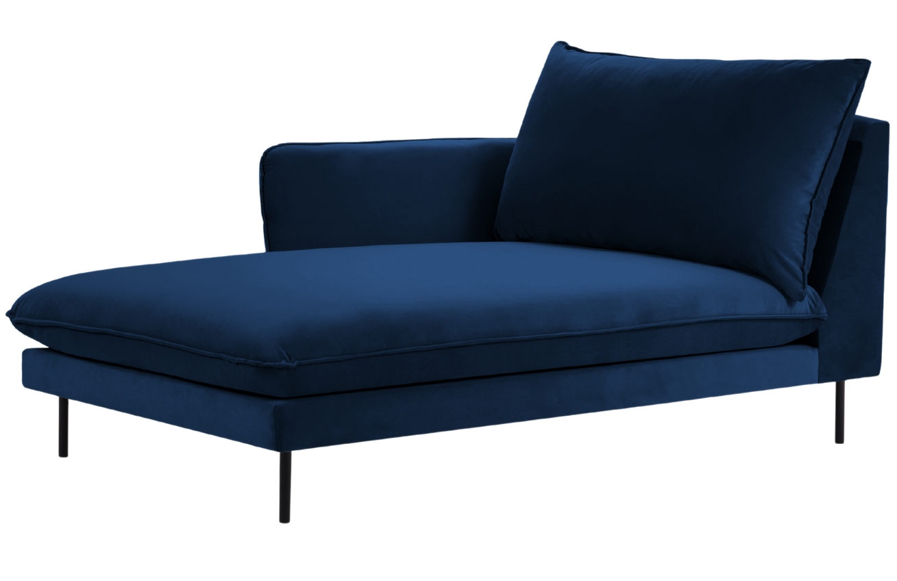 Cosmopolitan Design Královsky modrá sametová lenoška Vienna 170 cm