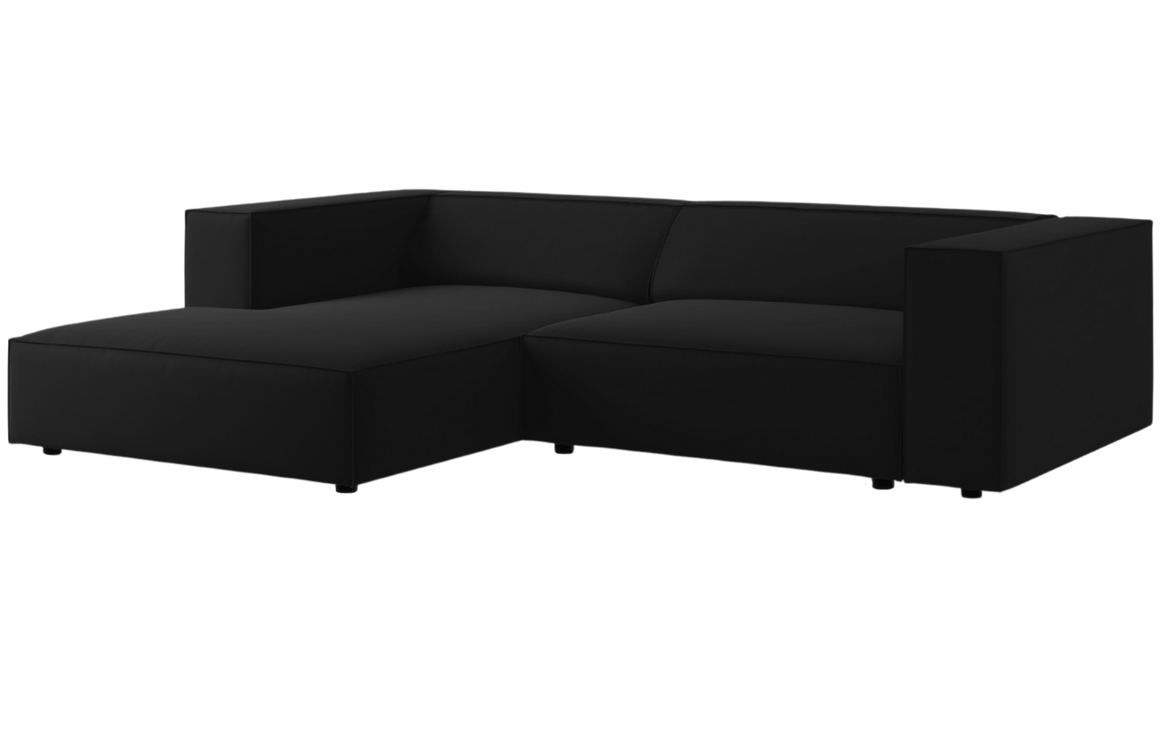 Cosmopolitan Design Sametová rohová pohovka Arendal 224 cm