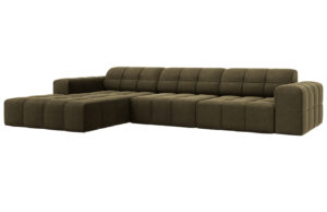 Cosmopolitan Design Sametová rohová pohovka Chicago 284 cm