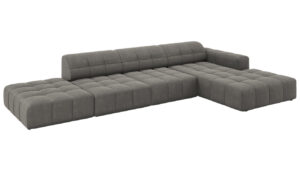 Cosmopolitan Design Sametová rohová pohovka Chicago 341 cm