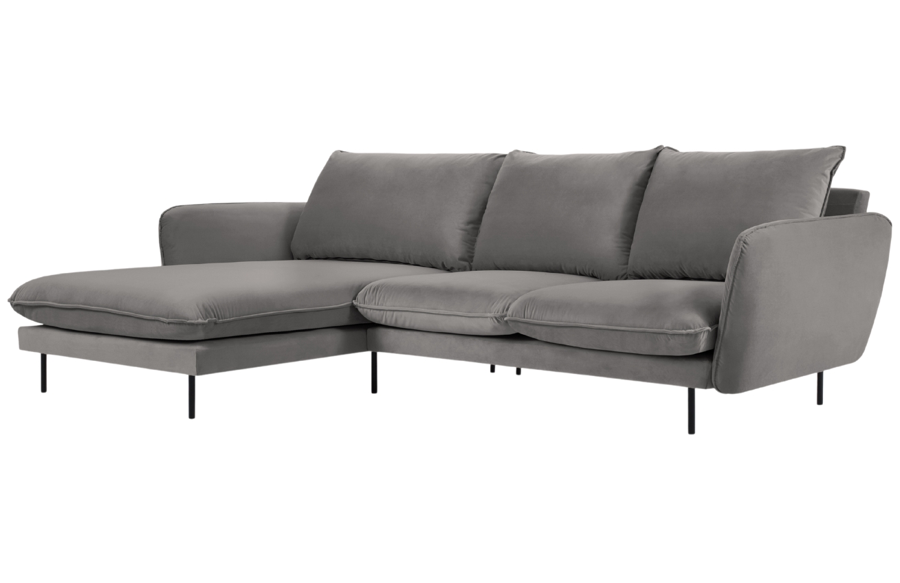 Cosmopolitan Design Sametová rohová pohovka Vienna 255 cm