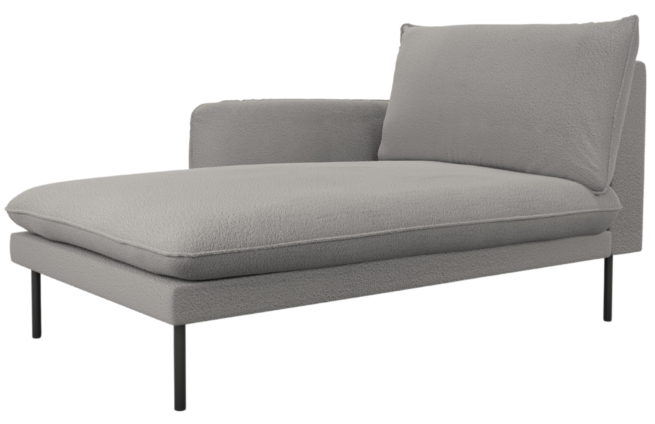 Cosmopolitan Design Šedá bouclé lenoška Vienna 170 cm
