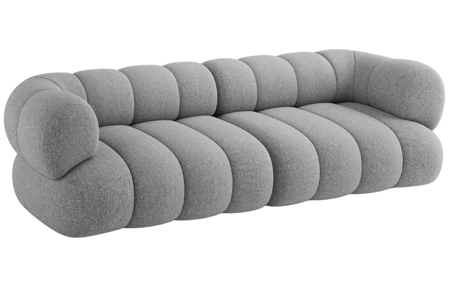 Cosmopolitan Design Šedá čtyřmístná pohovka Koge 240 cm