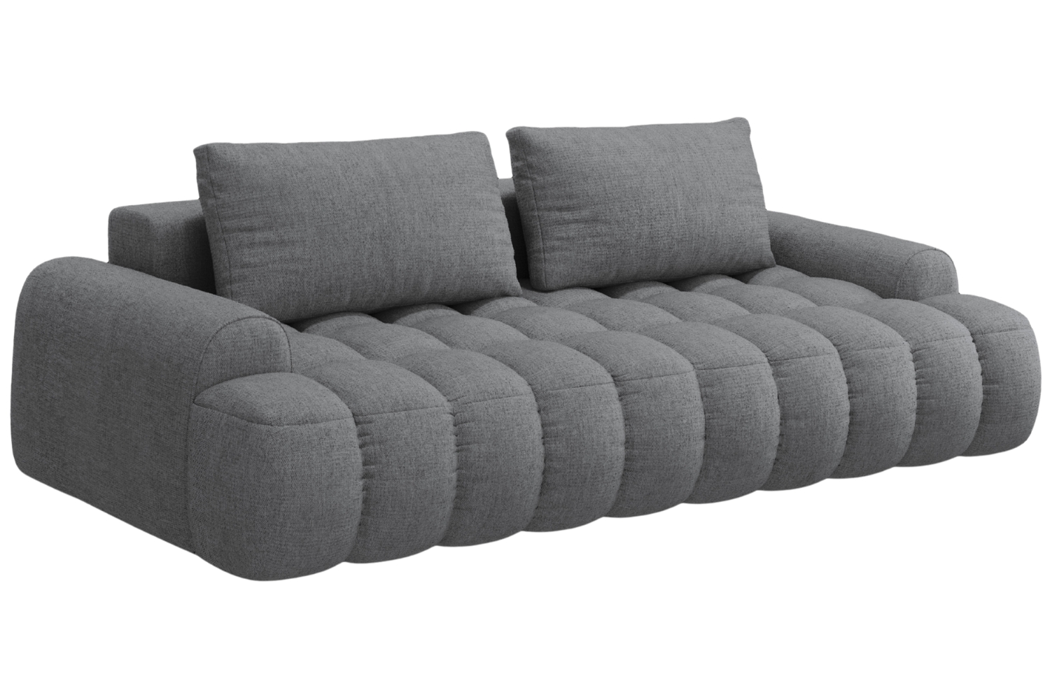 Cosmopolitan Design Šedá rozkládací pohovka Linz 250 cm