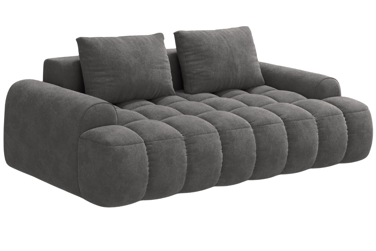 Cosmopolitan Design Šedá sametová trojmístná pohovka Linz 200 cm