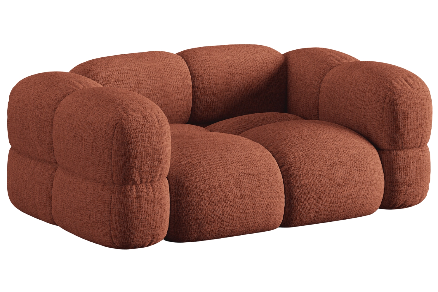 Cosmopolitan Design Terakotově oranžová dvoumístná pohovka Loretto 180 cm