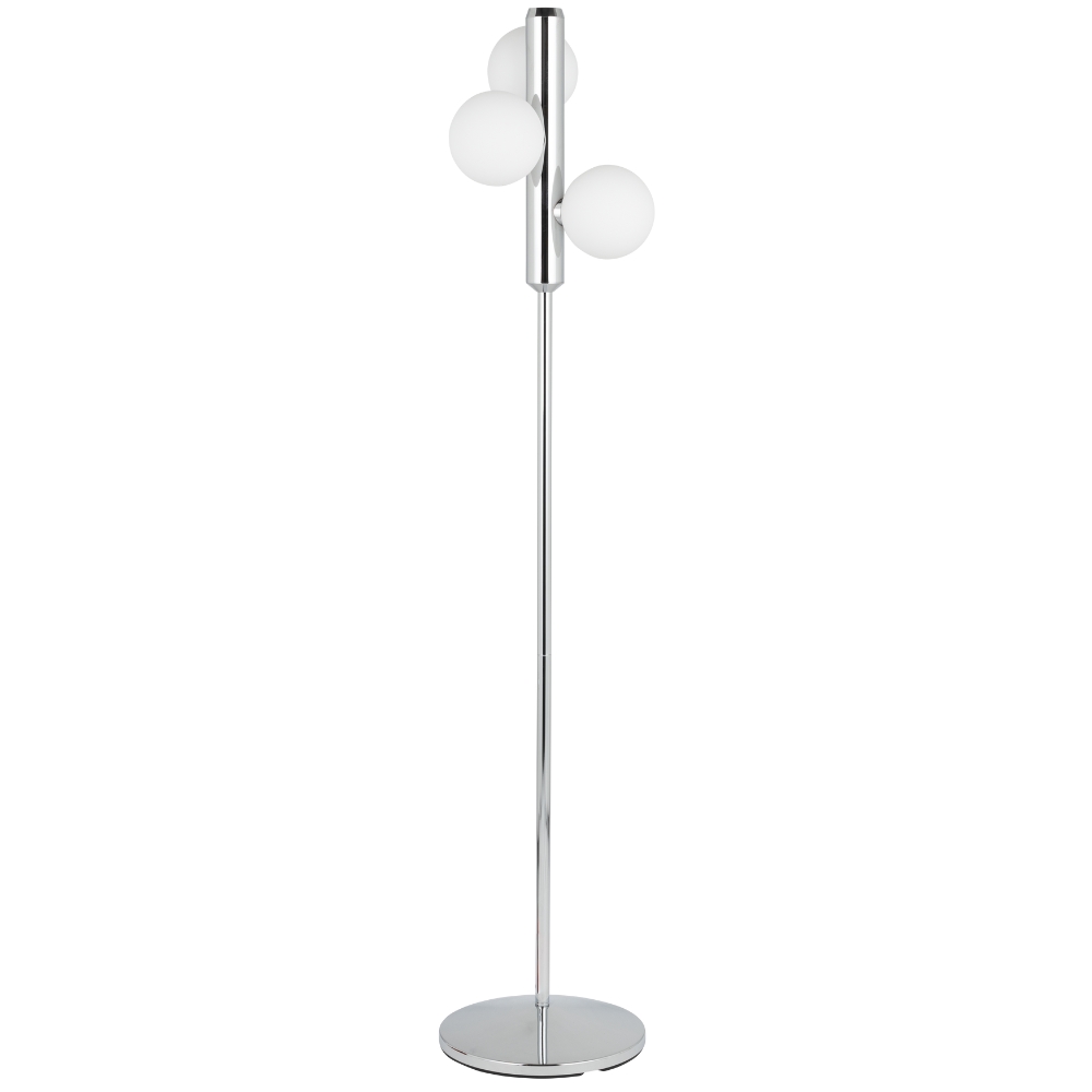 FEST Amsterdam Stříbrná kovová stojací lampa Kaktee 137 cm